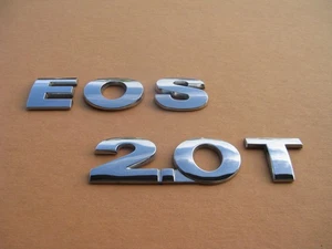 07 08 09 10 11 12 13 14 15 16 VW EOS 2.0 T REAR EMBLEM LOGO BADGE SIGN A46783 - Picture 1 of 4
