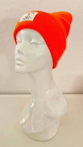 Unisex Wintermütze Strickmütze Beanie Küsten-Style und Anker Viskose Neon Orange - Bild 1 von 3