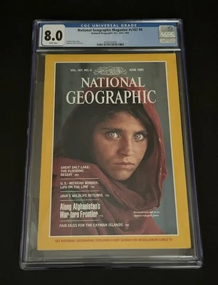 National Geographic Magazine June 1985 Vol 167, No. 6, Afghan Refugee CGC 8.0 Foto 1 de 4
