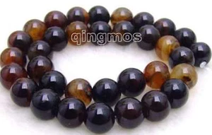 SALE Big 12mm Round multicolor agate Beads Strand 15"-los228 free shipping - Picture 1 of 1