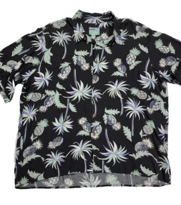 Vintage Reyn Spooner Hawaiian Palm Tree Pinapples Button-Up Men's XXL - Image 1 of 4