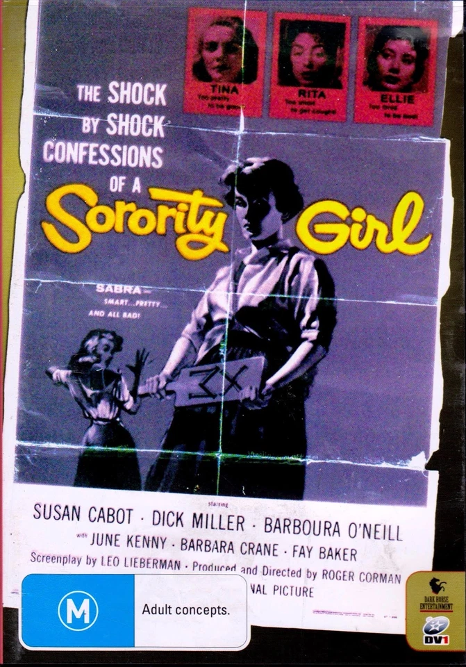 Sorority Girl (1957) DVD-Susan Cabot-Dick Miller-Barboura O’Neill-June Kenny-NUEVO Foto 1 de 1