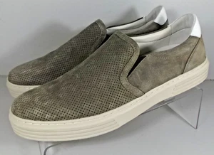 273086 SP50 PASCAL MEN'S SHOES SIZE 9 M TAUPE SUEDE SLIP ON JOHNSTON & MURPHY - Picture 1 of 6