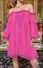 Antica Sartoria 2023 Off Shoulder Pink Fucia Embroidered Dress ??
