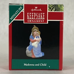 Decorazione natalizia Hallmark Keepsake - Madonna con Bambino - 1990 vintage nuova con scatola - Foto 1 di 9