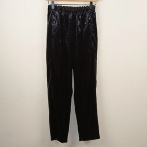 NEW Xirena Declan Shimmer Velvet Black Pull On Pants Womens Sz XS - Picture 1 of 9