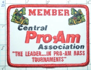 CENTRAL PRO-AM ASSOCIATION MEMBER BASS TOURNAMENTS MIDWEST CIRCUIT FISHING PATCH - Picture 1 of 1
