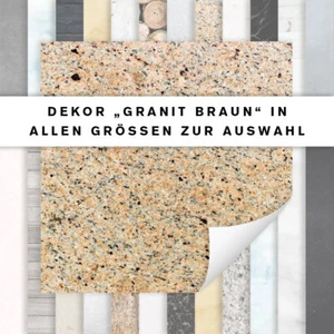 Fliesenaufkleber Dekor Granit Braun | Fliesensticker Küche Bad | alle Größen - Bild 1 von 1