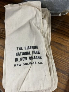 Vintage The Hibernia National Bank in New Orleans Coin Bags - Picture 1 of 7