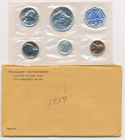 1959 U S MINT PROOF COIN SET Cover