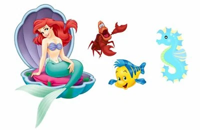 CRAFTWORKGB Ariel The Little Mermaid Edible Cake Decor Wafer / Icing
