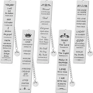 5 Pcs Christian Gifts for Women Metal Religious Bible Verse Bookmark Gifts for F - Picture 1 of 2