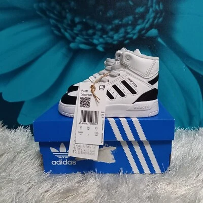 Adidas Originales Drop Step Infantil Blanco/Negro Entrenadores (Varias Tallas) Foto 1 de 4