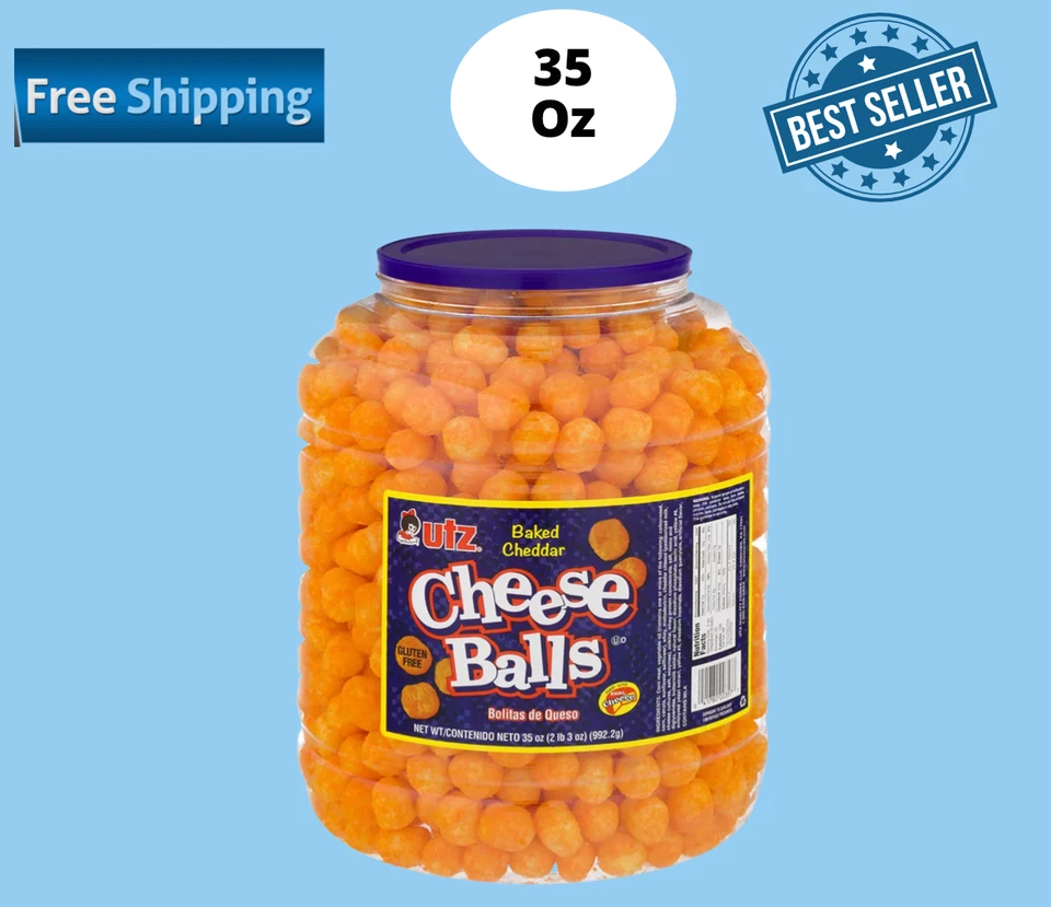 Сырные шарики UTZ, 35 унций (Без доставки в Калифорнию) - Изображение 1 из 1