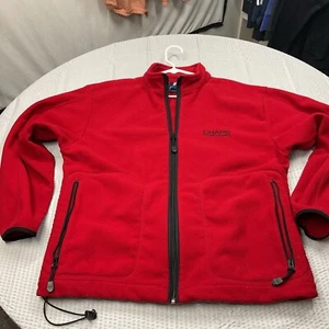 Vintage Chaps Ralph Lauren Zip Red Fleece Jacket Men’s Sz L Jacket - Picture 1 of 7