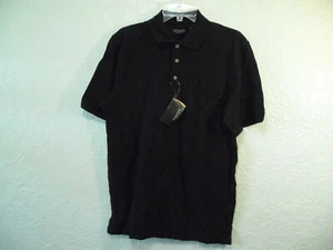 Camisa polo clásica de manga corta para hombre Ultra Club negra talla pequeña 100 % algodón nueva con etiquetas - Imagen 1 de 6