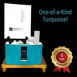✅ Bose SoundTouch 20 Series III w. Bluetooth - White & TURQUOISE - IMMACULATE! - Picture 1 of 7