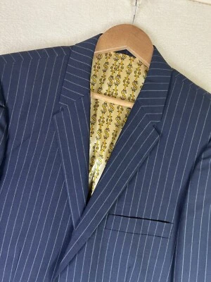 Blazer Penguin Munsingwear Para Hombre Gris Medio Rayas 2 Botones Lana NUEVO Foto 1 de 4