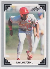 1991 Leaf Previews - Ray Lankford - #10 - St. Louis Cardinals - NrMt-Mt