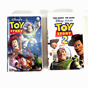 TOY STORY (1995) & TOY STORY 2 (1999) {VHS} Clam Shell Cases   Disney  Pixar