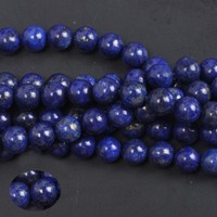 Natural Lapis Lazuli Round Gemstone Loose Spacer Bead Charm Making 4/6/8/10/12mm