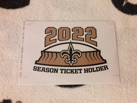 NEW ORLEANS SAINTS 2022 SEASON TICKET HOLDER STICKER STH Cover