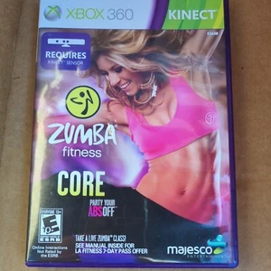 Zumba Fitness Core Microsoft Xbox 360 Kinect complete in box w/Manual Exercise  - Picture 1 of 5