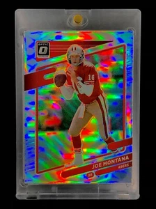 JOE MONTANA SILVER PRIZM Holo Donruss Optic Parallel San Francisco 49ERS - Picture 1 of 6