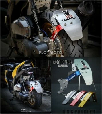 APTO PARA YAMAHA AEROX NVX 155 GUARDABARROS TRASERO PROTECCIÓN CONTRA SALPICADURAS 2017-2020 Foto 1 de 4