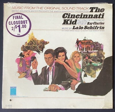 THE CINCINNATI KID ~ Schifrin/Ray Charles *SEALED* Orig 1965 MONO Soundtrack LP - Image 1 of 4