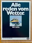 Alle reden vom Wetter Wir nicht Bundesbahn DB Original 1967 Vintage Ad Werbung