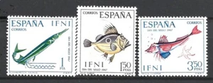 1967 SPANISH COLONY IFNI SERIE DIA DEL SELLO PECES EDIFIL 230-232** MNH - Imagen 1 de 1
