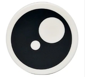 LEGO® Part 14769pb736 - Tile, 2x2 with Bottom Stud Holder w Black Eye with Pupil - Picture 1 of 1
