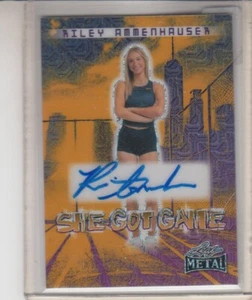 2024 Leaf Women of Sport Riley Ammenhauser She Got Game Orange Mojo Auto SP 1/1 - Bild 1 von 2
