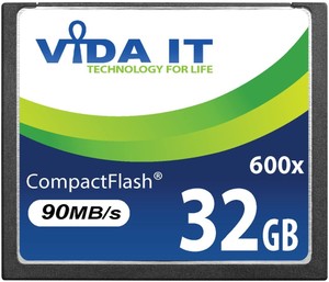 Vida IT Memory Card for Canon EOS High Speed 200x CF Compact Flash Card Adapter