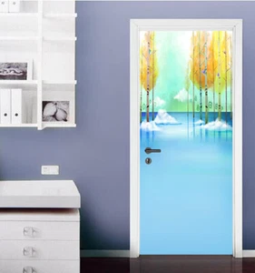 3D Watercolor Tree I400 Door Wall Stickers Wall Murals Wall Print Deco Erin 2023 - Picture 1 of 11