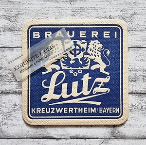 Brauerei Lutz Kreuzwertheim Bayern Bierdeckel Werbung Vintage Reklame Gastro alt - Bild 1 von 2