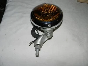 Unity H1 Round Fog Lamp Model 5" Yellow Amber Glass Lens Rod Aux Light & Mount - Picture 1 of 11