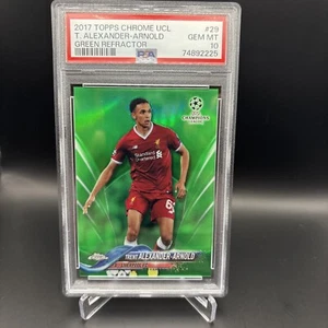 Trent Alexander-Arnold 2017-18 Topps Cromo UEFA Verde Novato/99 PSA 10 - Imagen 1 de 2