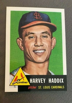1991 Archives 1953  #273 - Harvey Haddix - St Louis Cardinals - Image 1 of 2