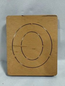 Number 0 Accu-Cut Accucut Ellison Educational Wooden Dies - 5x6 Arts Crafts - Picture 1 of 6