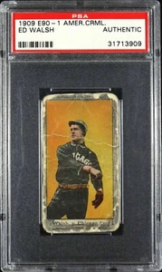1909 E90-1 American Caramel Ed Walsh – PSA Authentic – Chicago – HOF – Rare - Picture 1 of 2