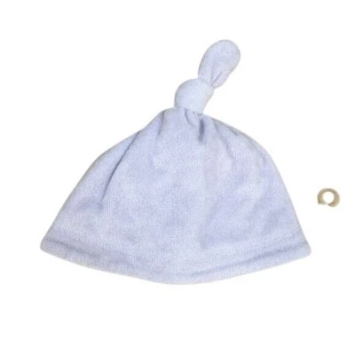 Gymboree Baby Terrycloth Hat – Size 6-9M, Purple, Soft Fabric with Adjustable Kn - Image 1 of 2