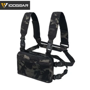 IDOGEAR KGR Tatcical Chest Rig Vest Hunting Chest Rig Bag MOLLE with Mag Pouch - Picture 1 of 18