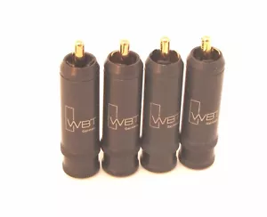 WBT-0114cu Cinch Stecker Nextgen 24k vergoldet Signalleiter 4er Set - Bild 1 von 4