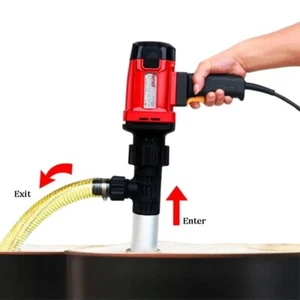 Portable Electric Hand Crank Oil Drum Pump 220V High Power Industrial Oil Pumps - Picture 1 of 33