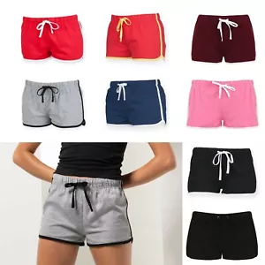 Mujer Retro Pantalón Corto Tiempo Libre Deporte Pantalones Talla XS S M L XL XXL - Imagen 1 de 10