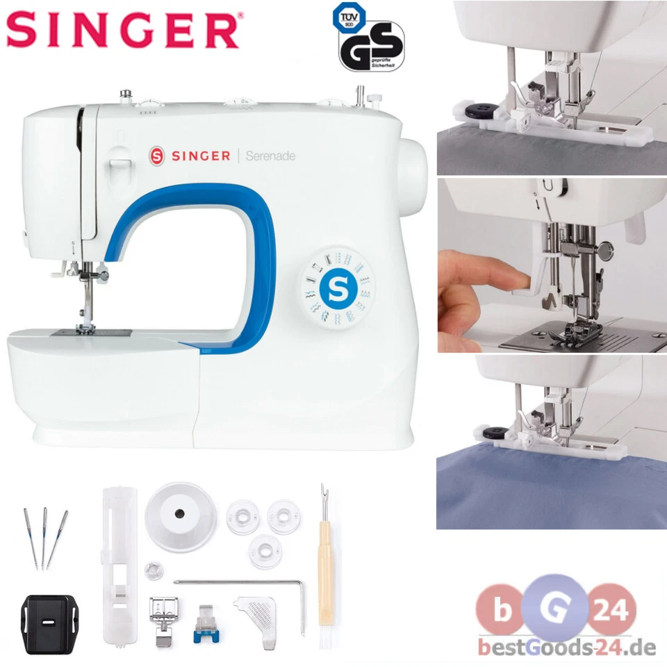 SINGER M320L Serenade Freiarm Nähmaschine - Weiß