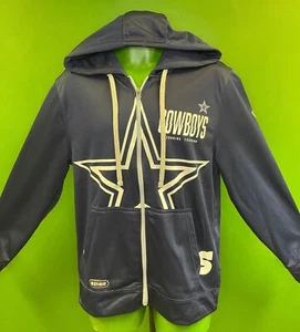 NFL Dallas Cowboys New Era Blue Full Zip Hoodie Men's Medium NWT - Picture 1 of 7