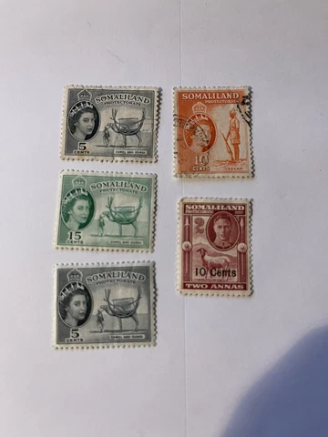 SOMALILAND PROTECTORATE STAMPS MINT HINGED & USED LOT Cover